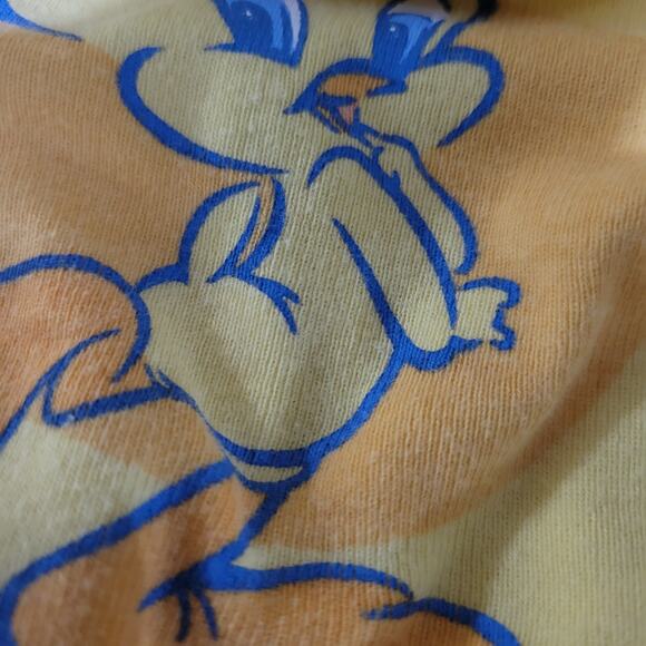 Warner Bros Y2K Tweety Dress Yellow Cotton Jersey Knit Side Slits Mini Tank XS - Picture 13 of 14